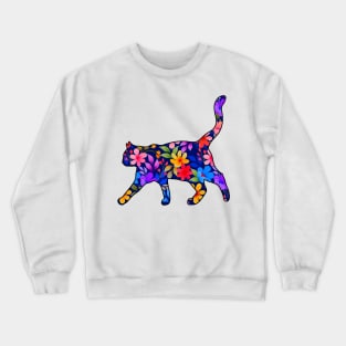 Flower Cat Crewneck Sweatshirt